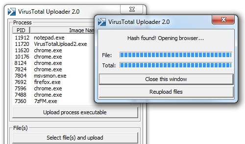 Ilustracija za članek z naslovom VirusTotal Uploader 2.0 takoj pregleda datoteke za viruse proti 41 AV aplikacijam